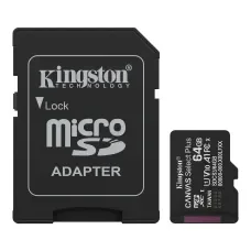 Kingston Canvas Select Plus 64GB UHS-I microSDXC Memory Card With SD Adapter